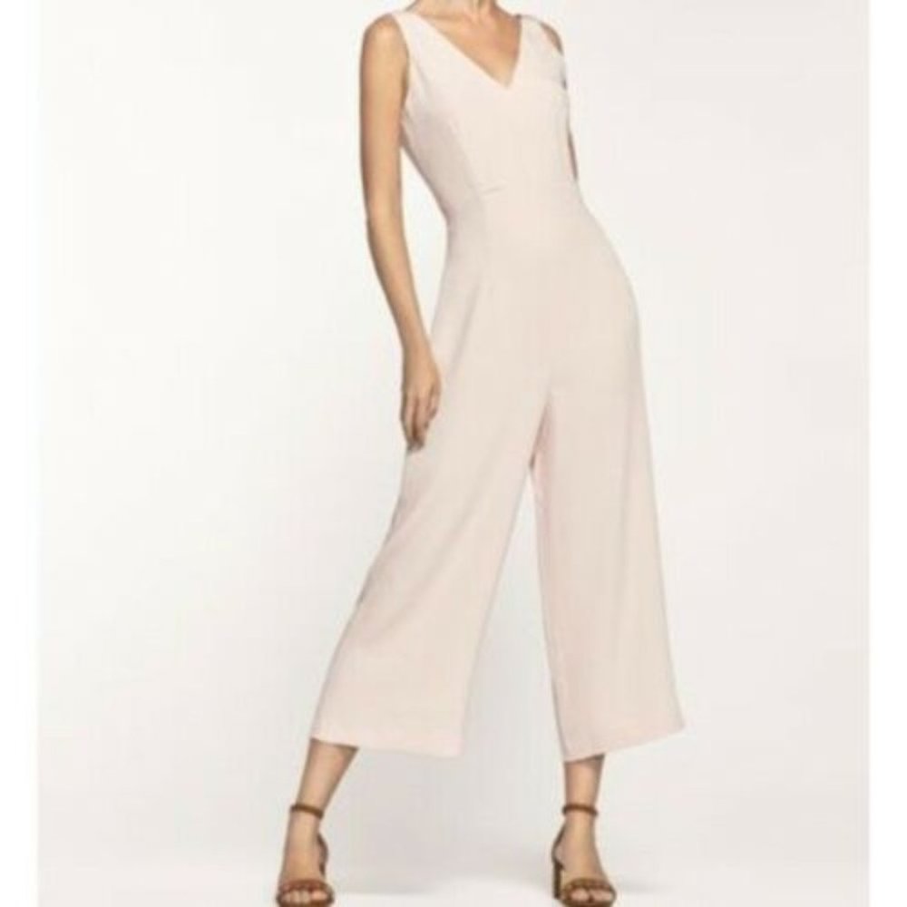 NWT Massimo Dutti Cropped Wide Leg Jumpsuit